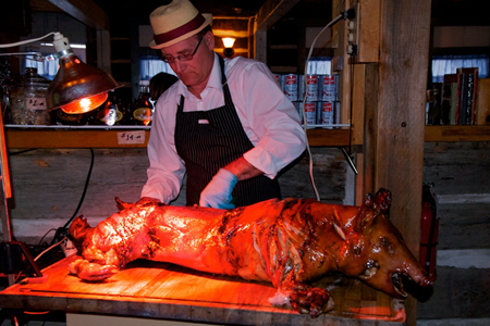 Caterer spit roast in Ottawa